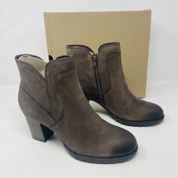 Clarks Collection Womens Size 11M Verona Step Fashion Ankle Booties Dark Taupe - Picture 2 of 8